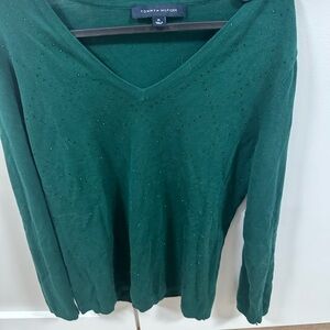 Tommy Hilfiger Emerald V-Neck Sweater